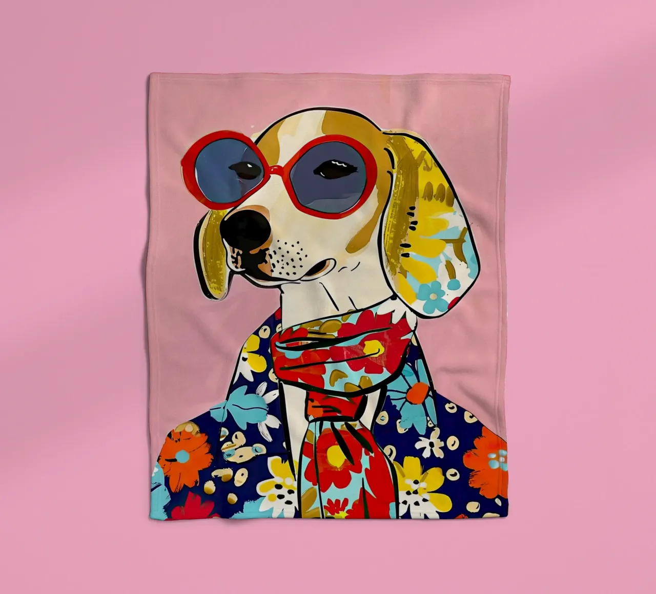 Mode Hund 2 Fleecedecke von DaarbyN
