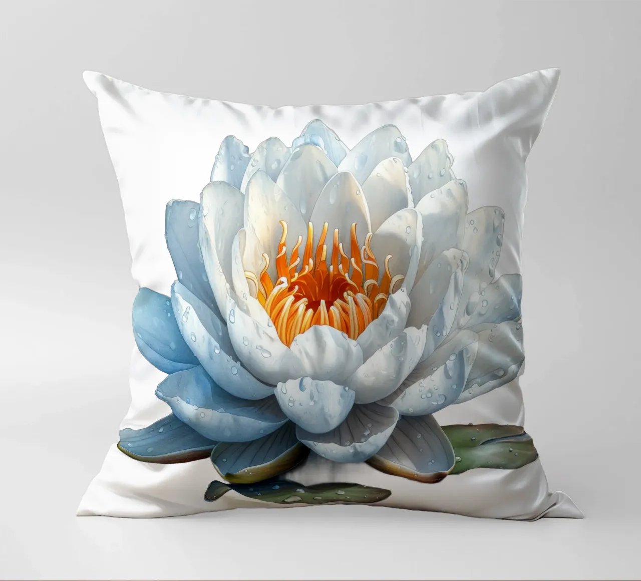 Fiore di ninfea cuscino da Bold Blooms