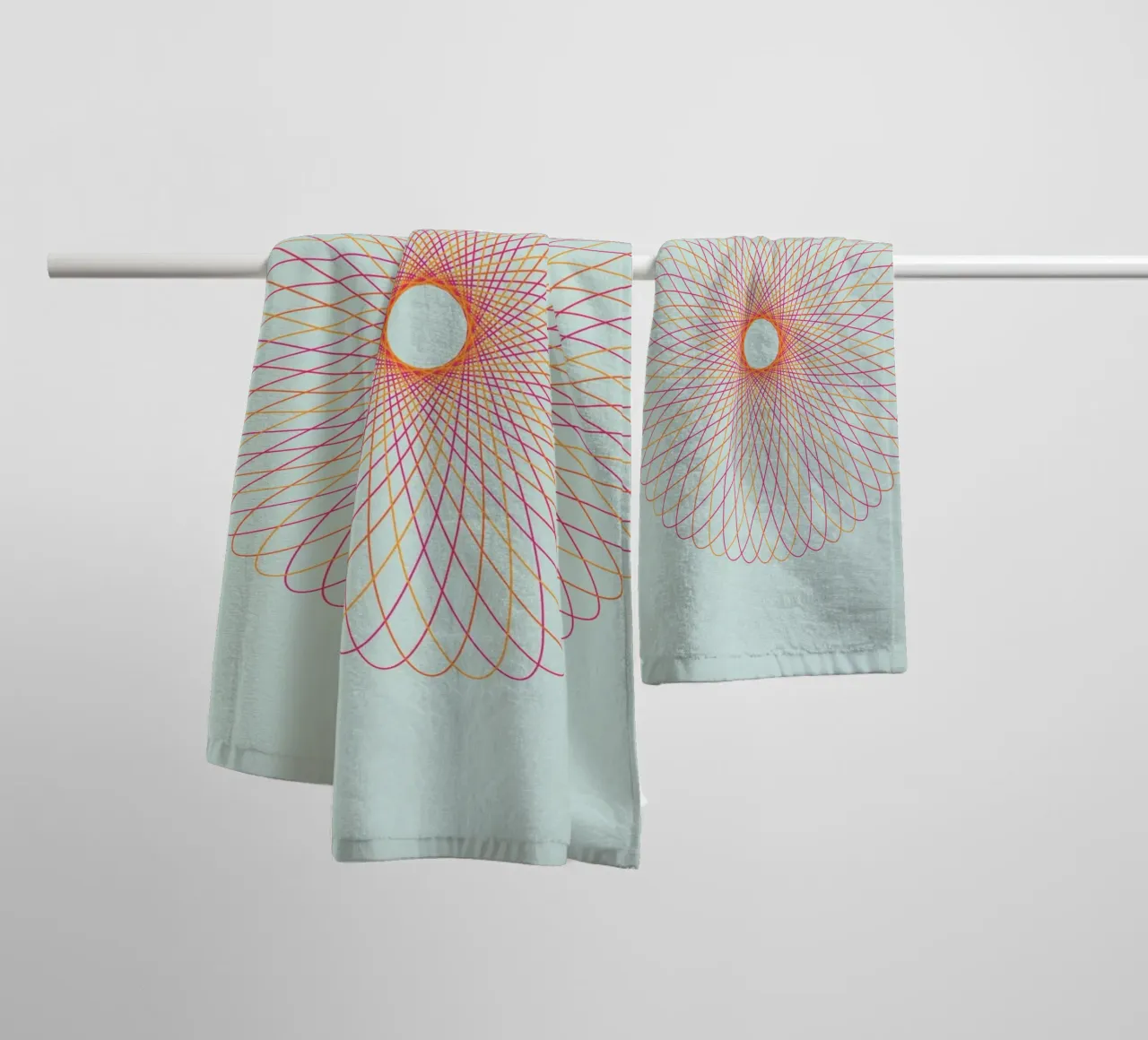 Spirograph Series – C01 towel by zimmerkunst