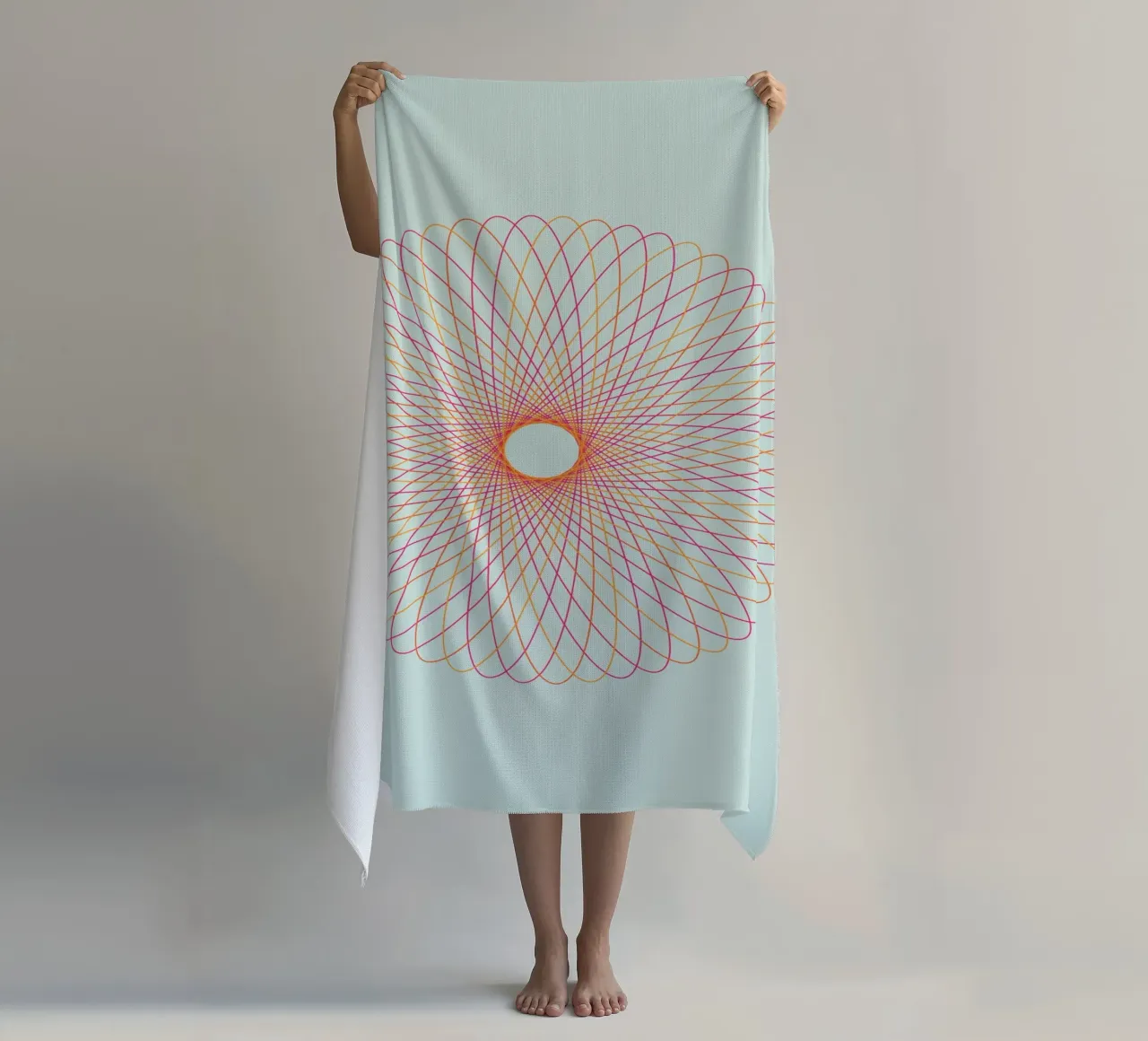 Spirograph Series – C01 serviette de plage de zimmerkunst