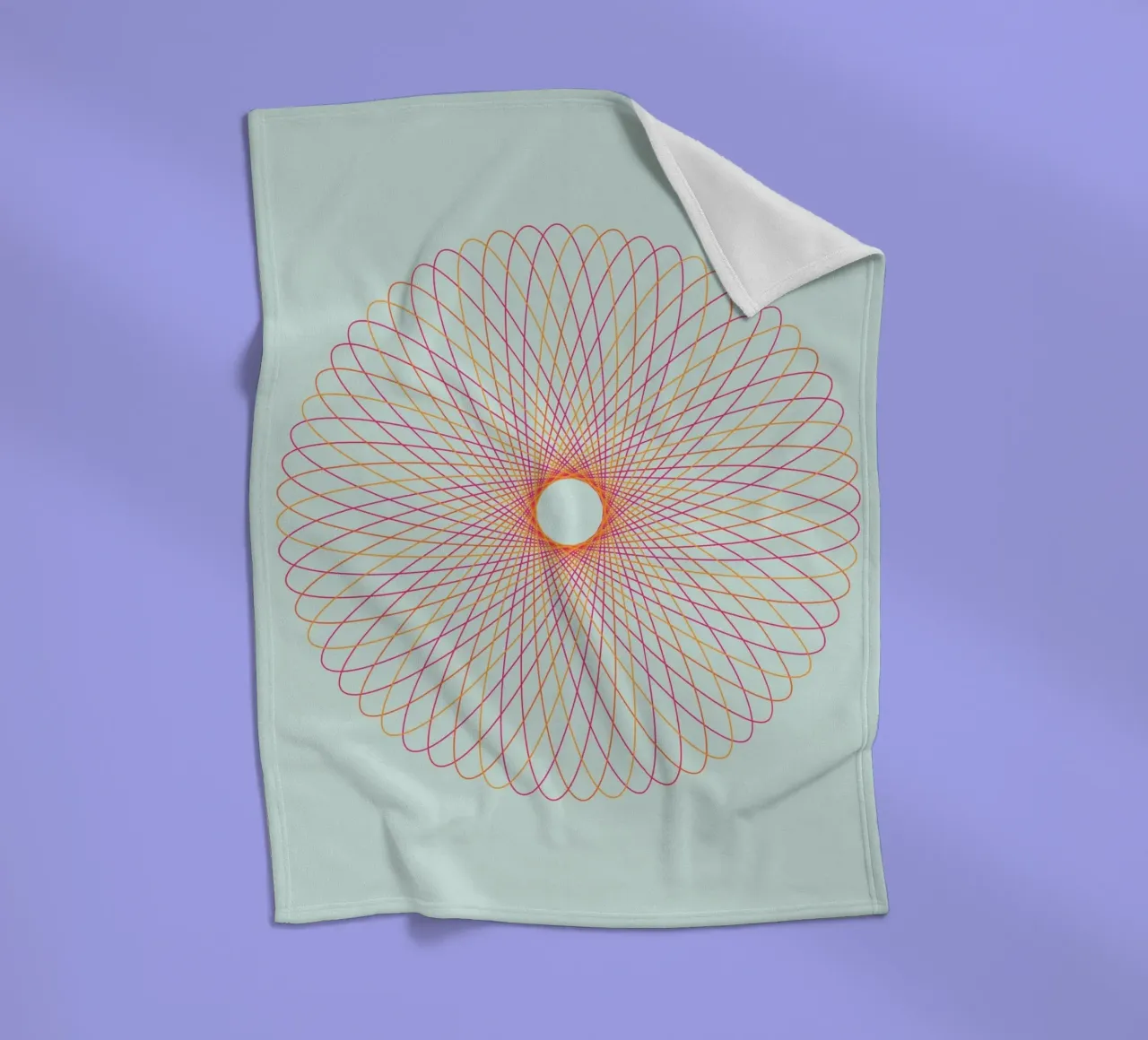 Spirograph Series – C01 coperta in pile da zimmerkunst