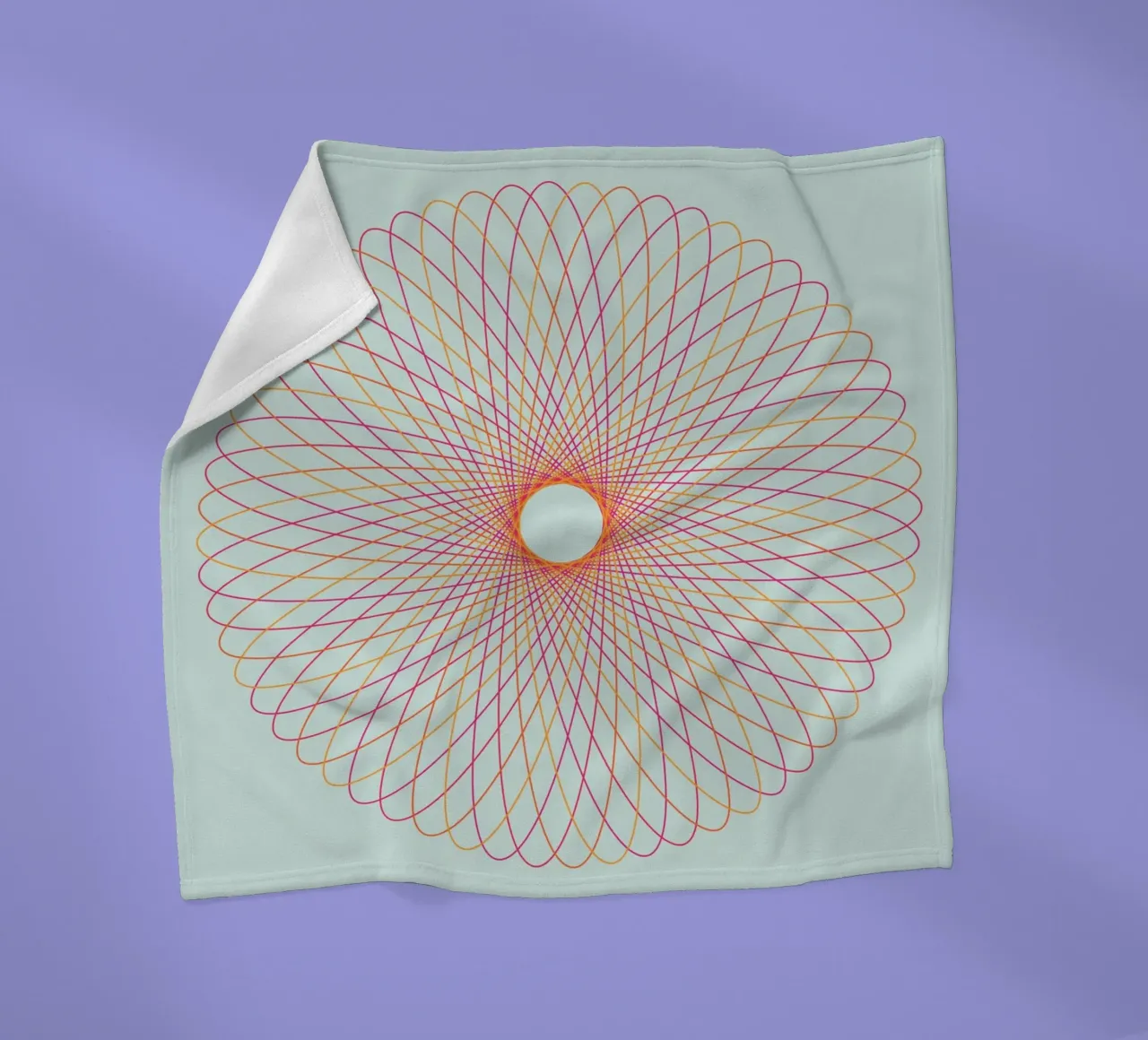 Spirograph Series – C01 coperta in pile da zimmerkunst