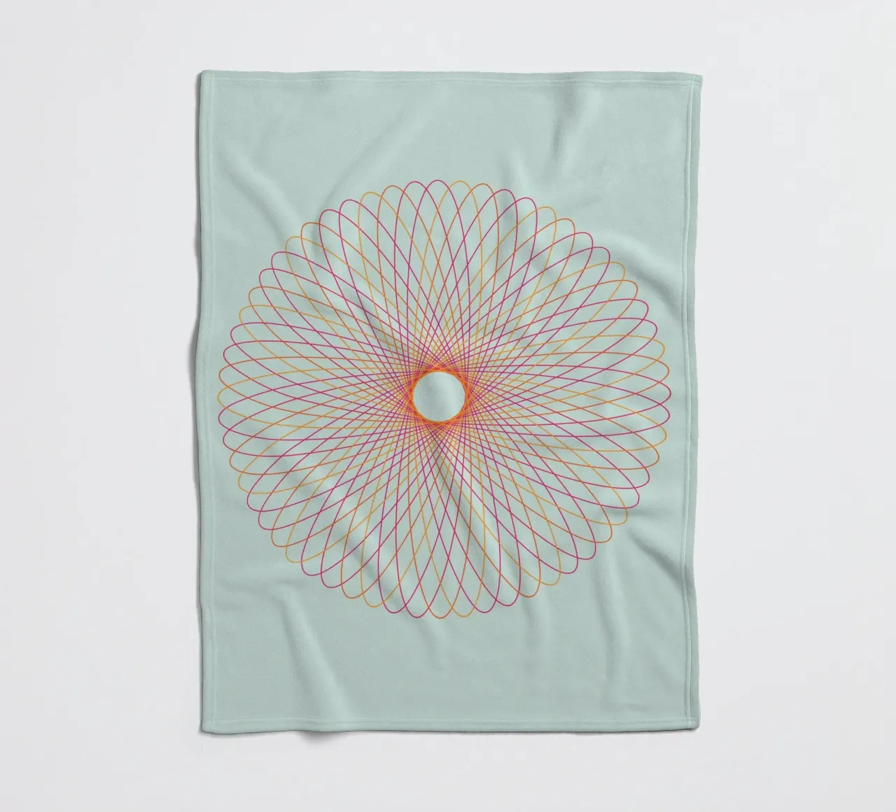 Spirograph Series – C01 Fleecedecke von zimmerkunst