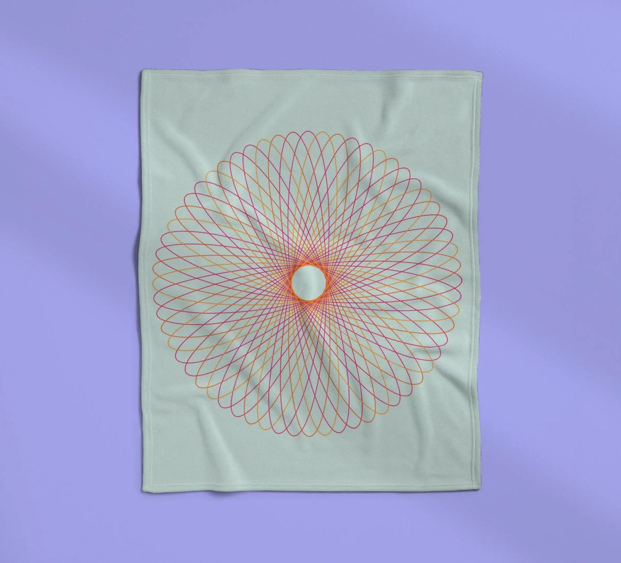 Spirograph Series – C01 coperta in pile da zimmerkunst