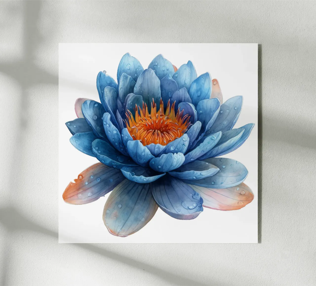 Water Lily Flower acrylic glass by Bold Blooms