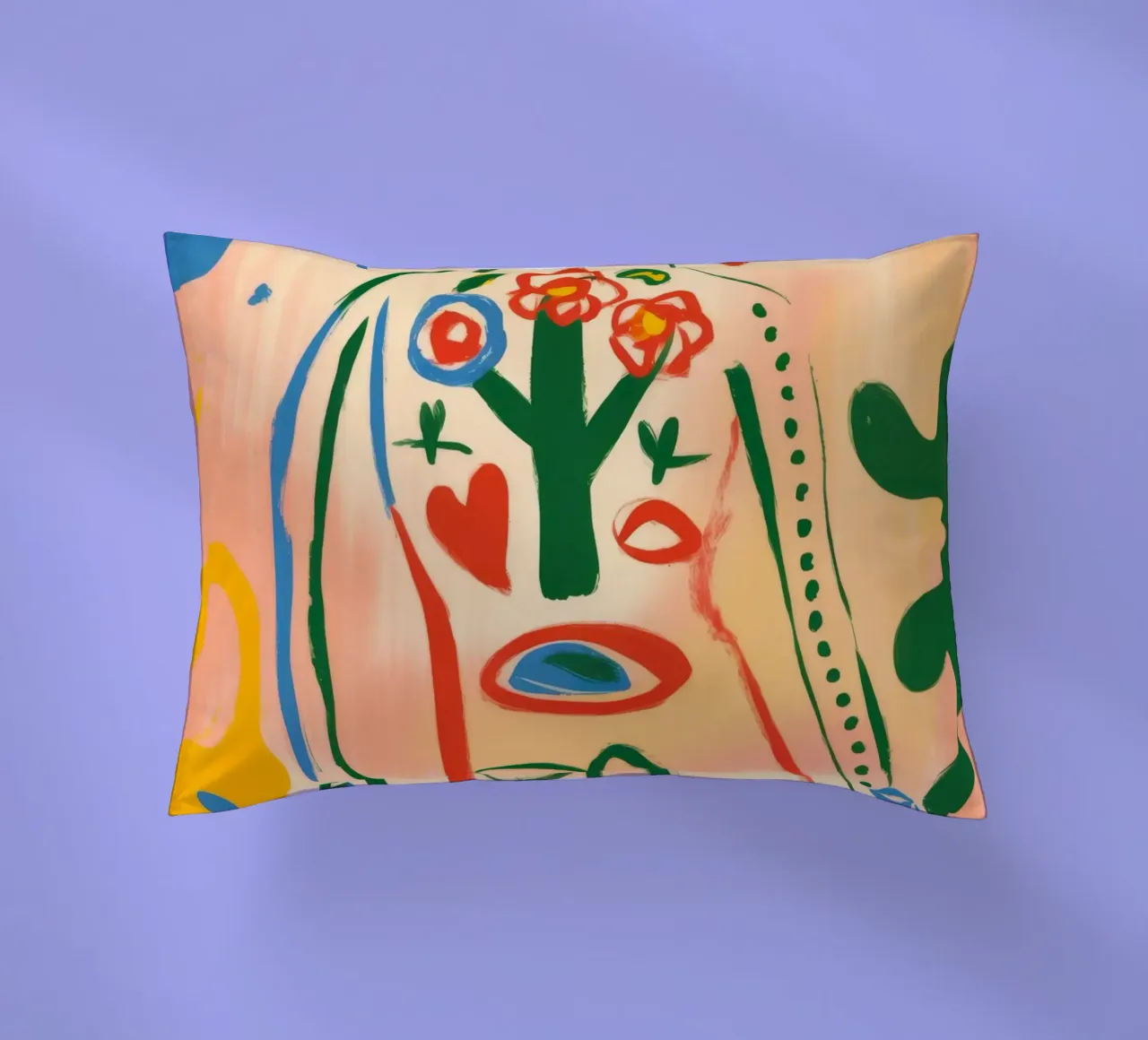 Figura umana floreale cuscino da Kamera Obskura