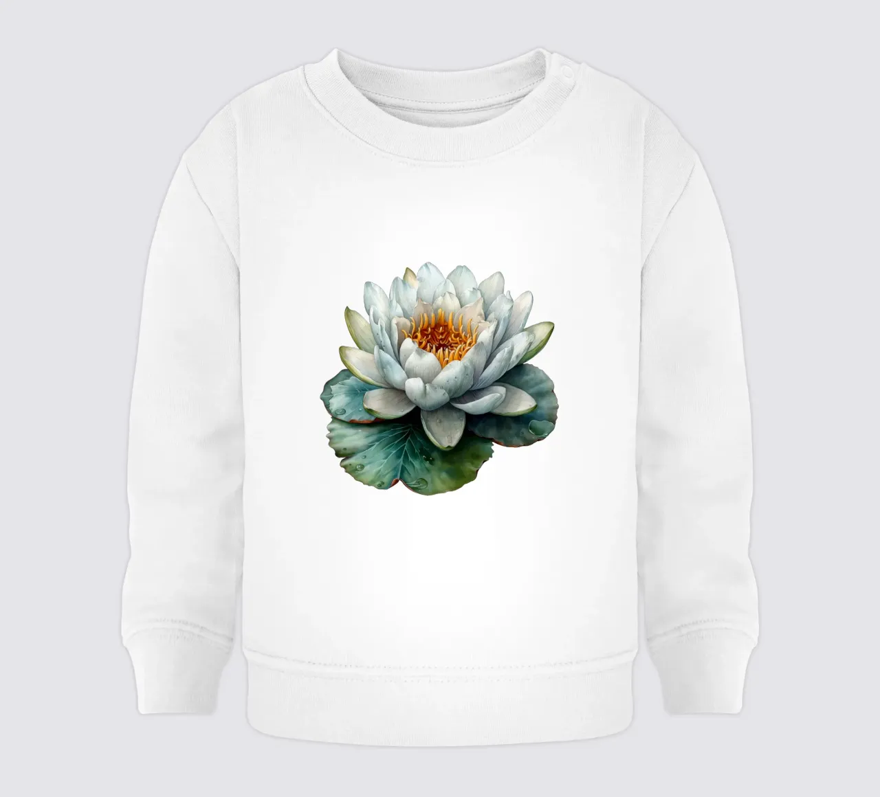 Fiore di ninfea felpa neonato da Bold Blooms