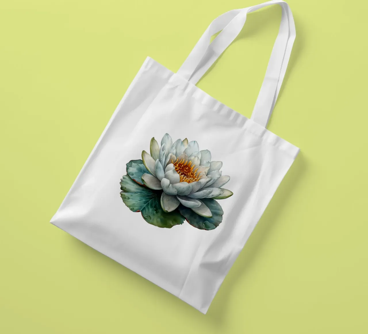 Seerose Blume Jutebeutel von Bold Blooms