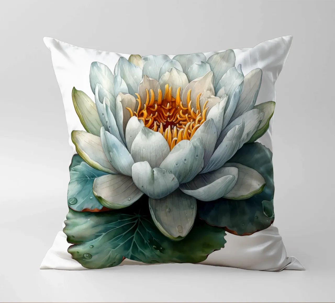 Fiore di ninfea cuscino da Bold Blooms