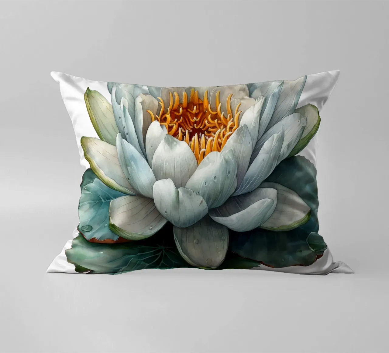 Fiore di ninfea cuscino da Bold Blooms