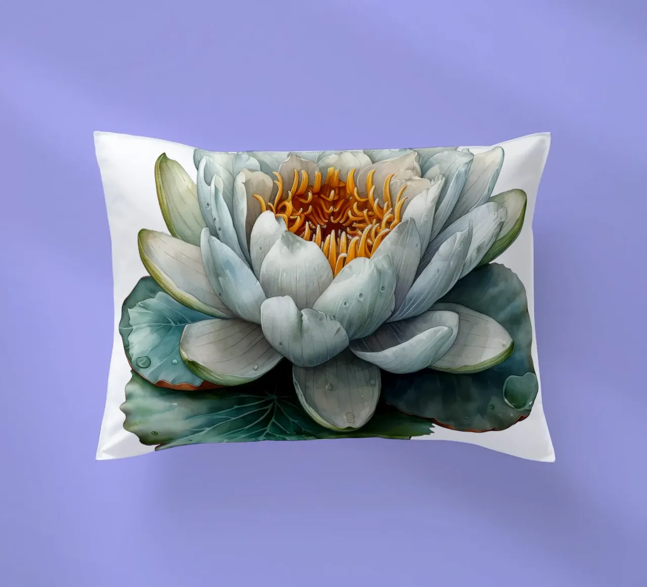 Fiore di ninfea cuscino da Bold Blooms