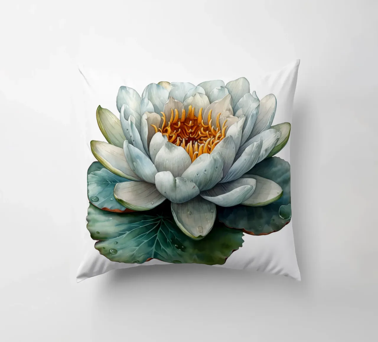 Fiore di ninfea cuscino da Bold Blooms