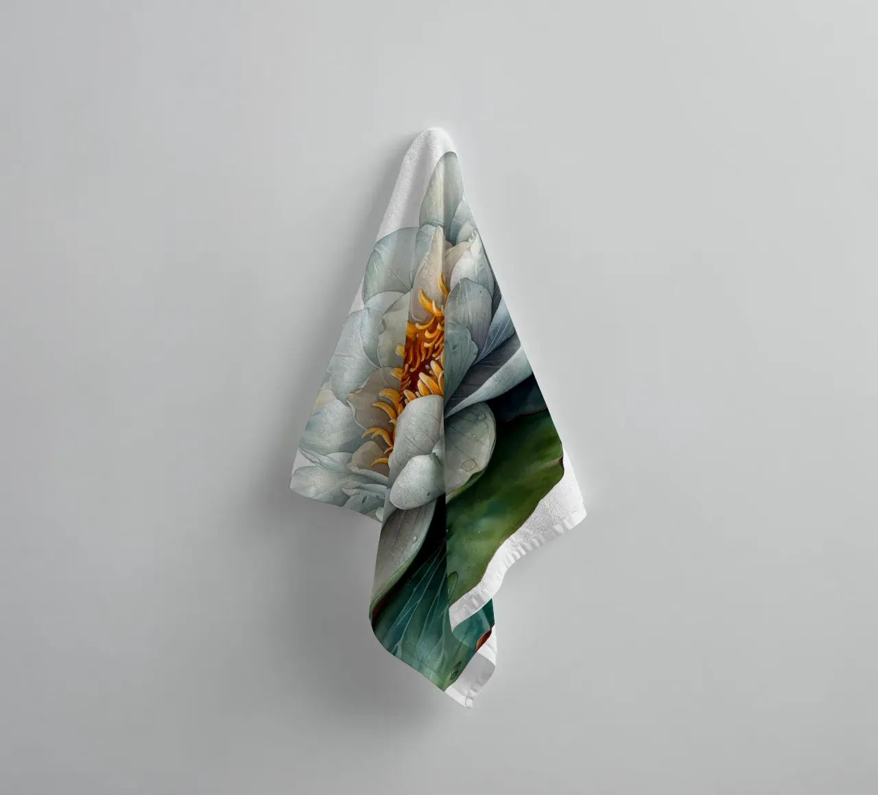 Waterlelie bloem badhanddoek van Bold Blooms