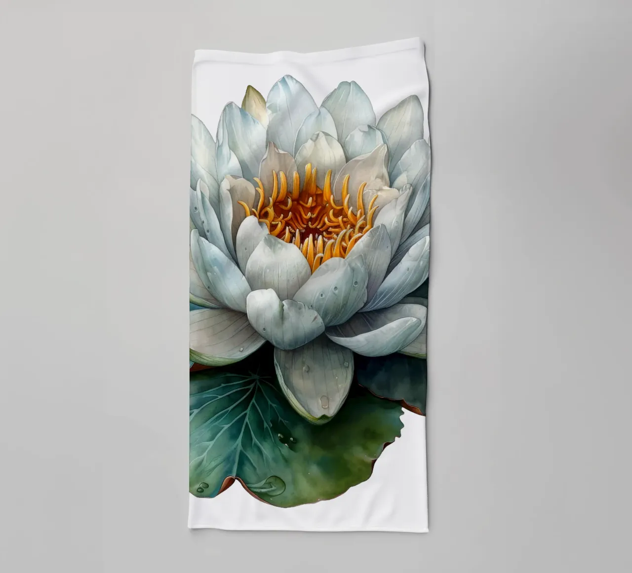 Waterlelie bloem badhanddoek van Bold Blooms