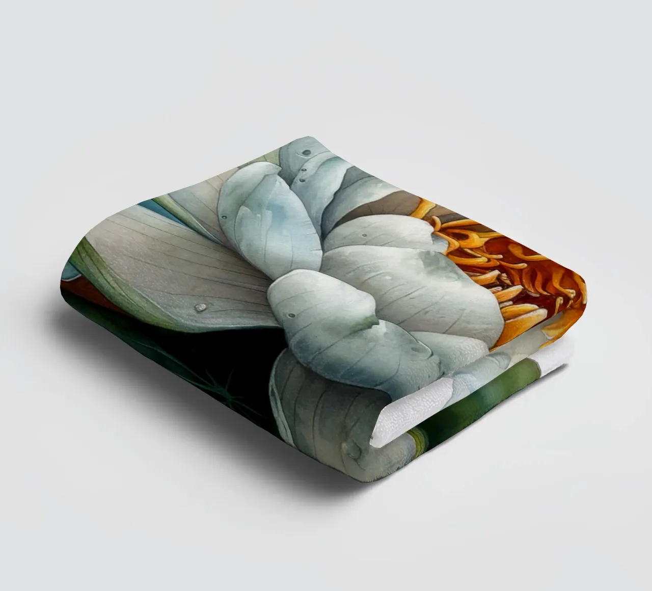 Waterlelie bloem badhanddoek van Bold Blooms