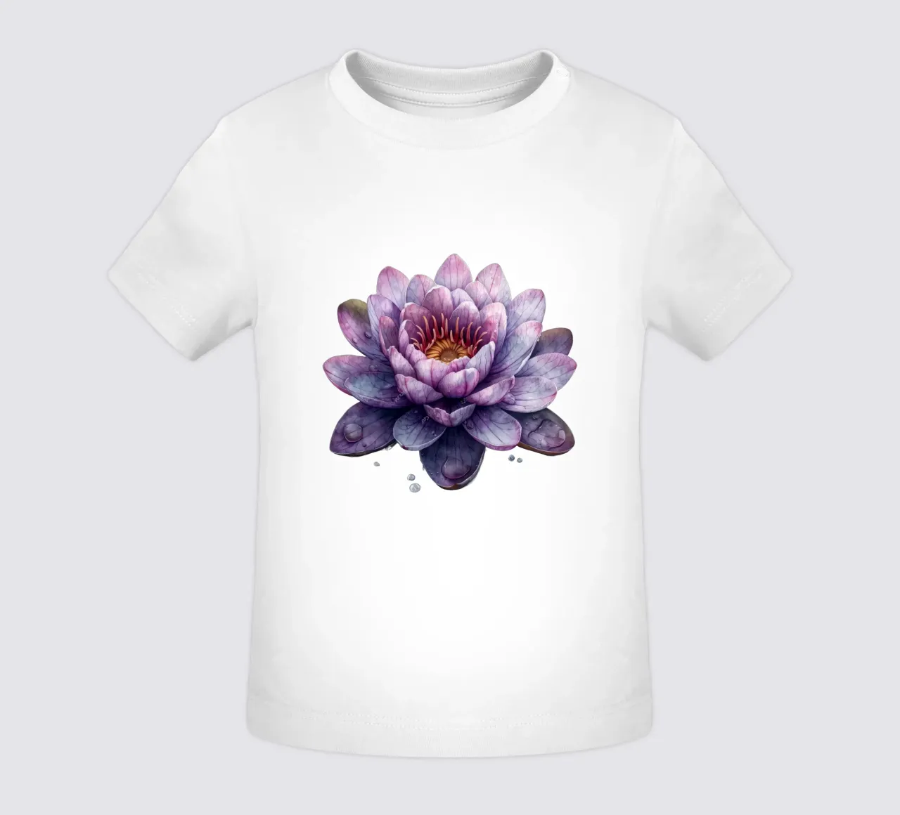 Water Lily Flower baby t-shirt by Bold Blooms