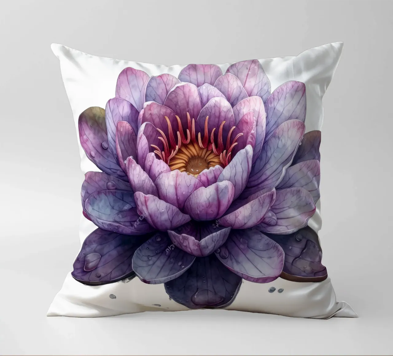 Fiore di ninfea cuscino da Bold Blooms