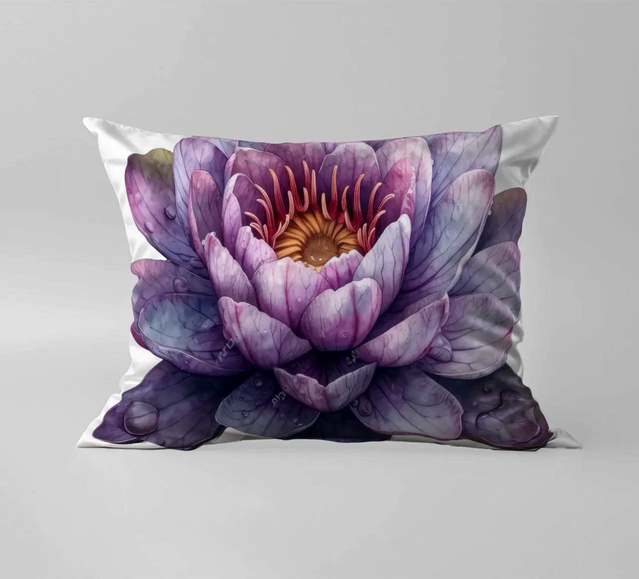 Fiore di ninfea cuscino da Bold Blooms