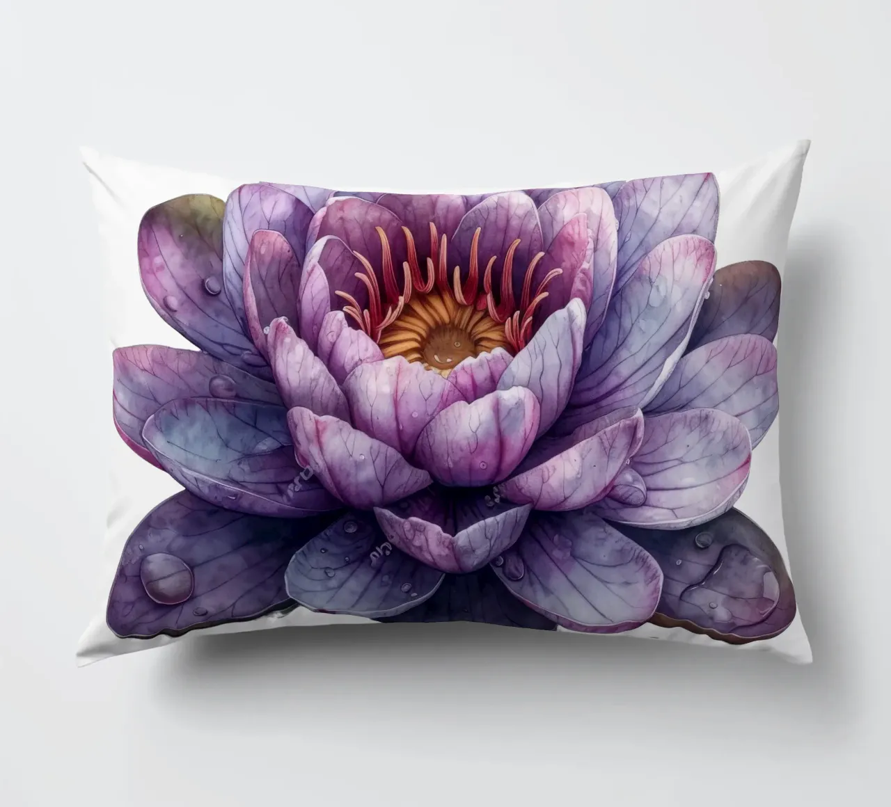 Fiore di ninfea cuscino da Bold Blooms