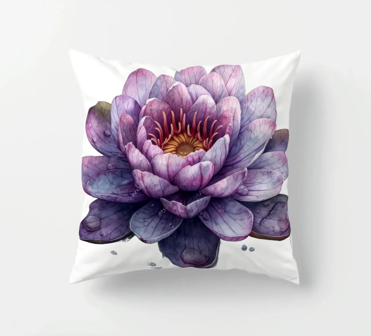 Fiore di ninfea cuscino da Bold Blooms
