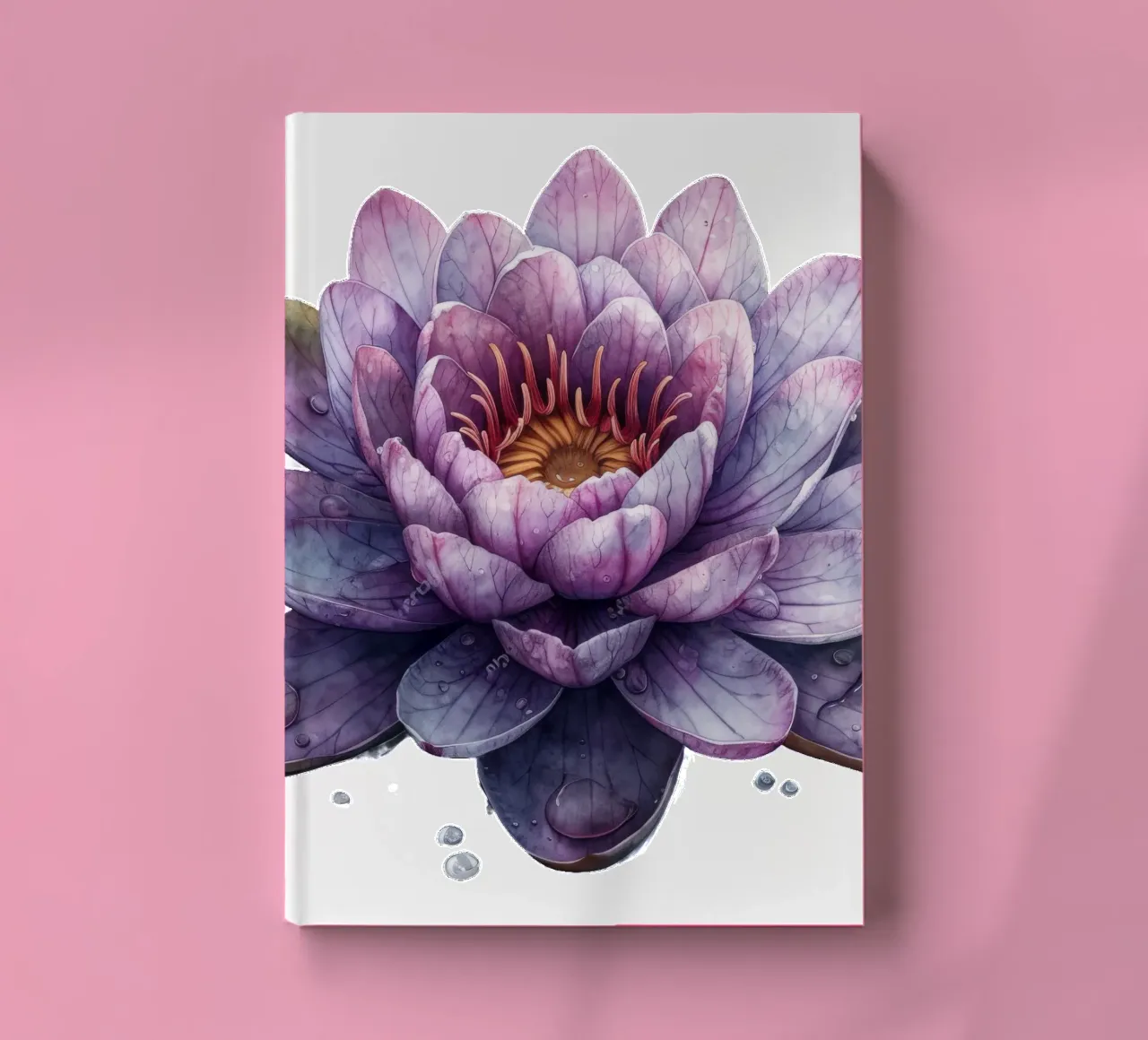 Water Lily Flower notebook by Bold Blooms