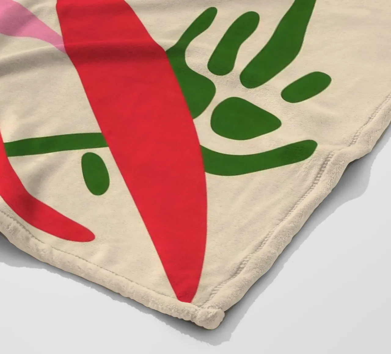 Colorful Abstract Plant fleece blanket by Kamera Obskura