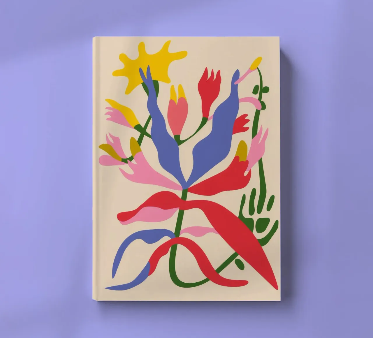 Colorful Abstract Plant notebook by Kamera Obskura