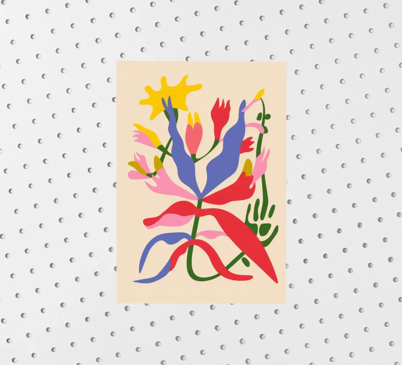 Colorful Abstract Plant sticker by Kamera Obskura