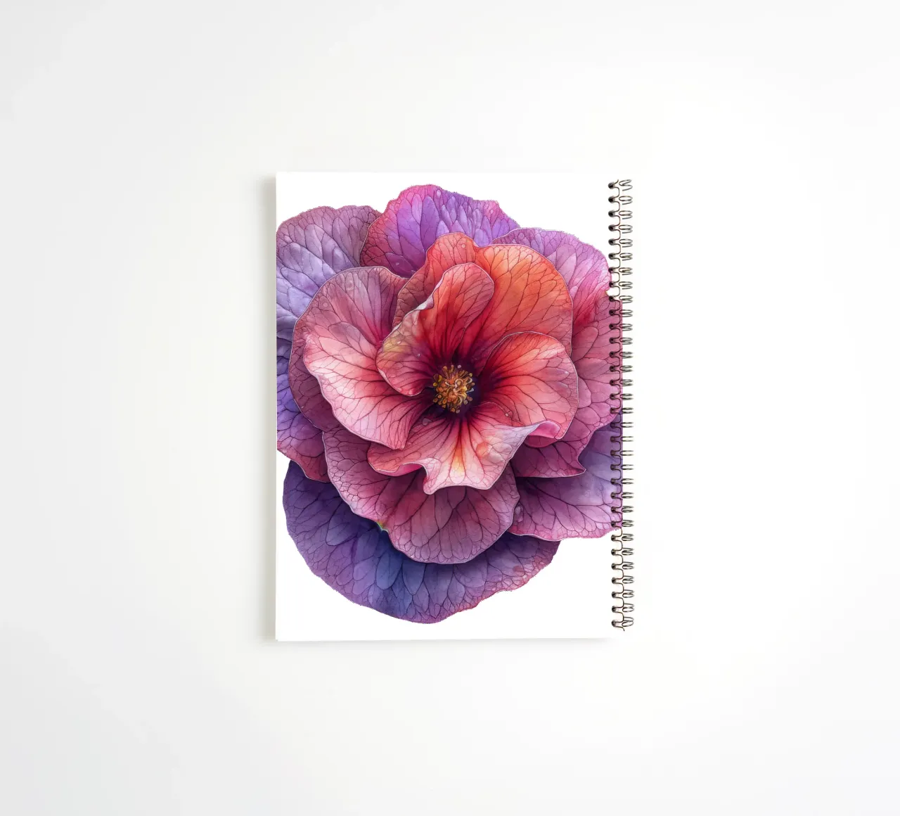 Was Begonia Bloem notitieboek met spiraal van Bold Blooms