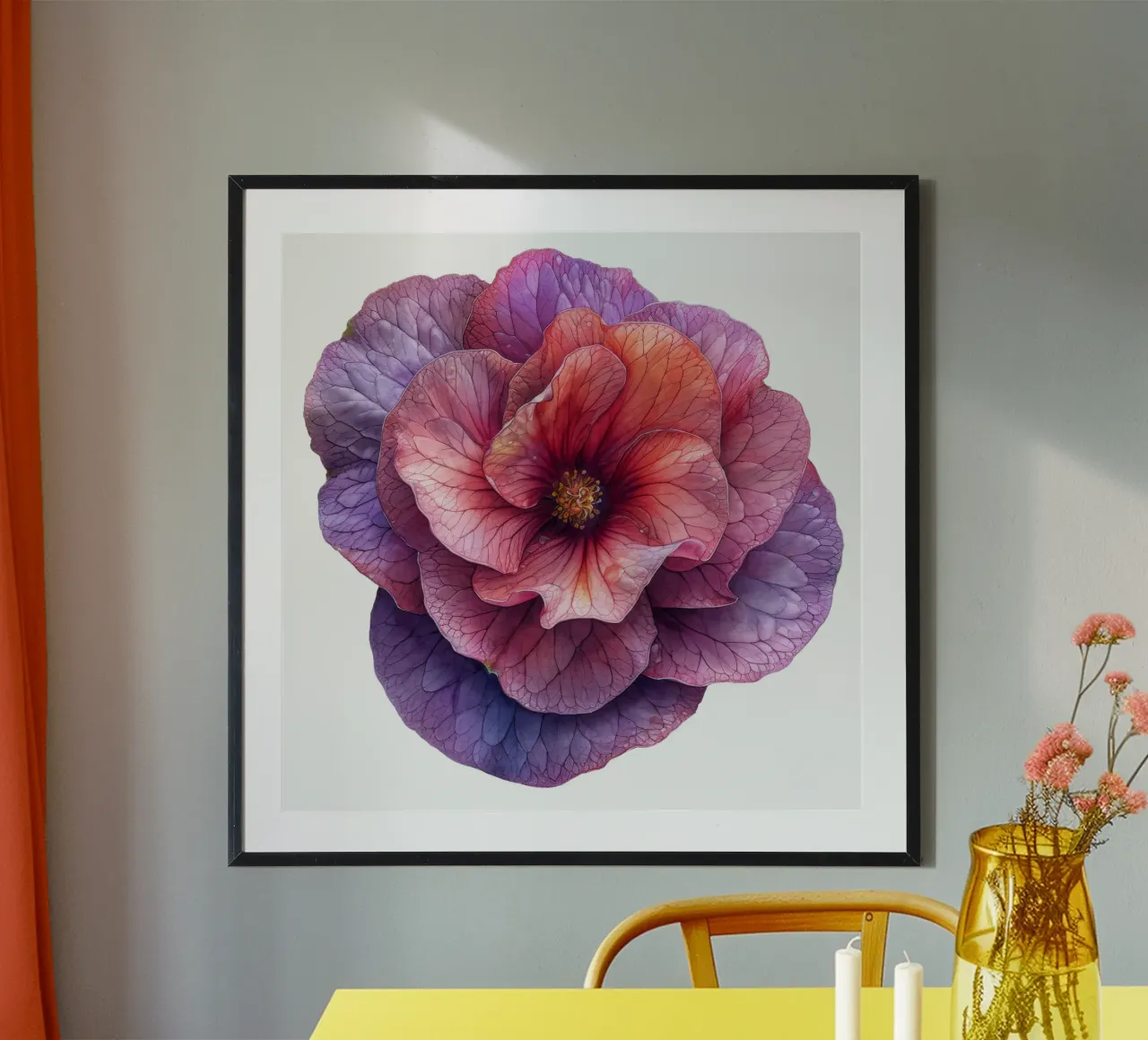 Wachs Begonie Blume Poster von Bold Blooms