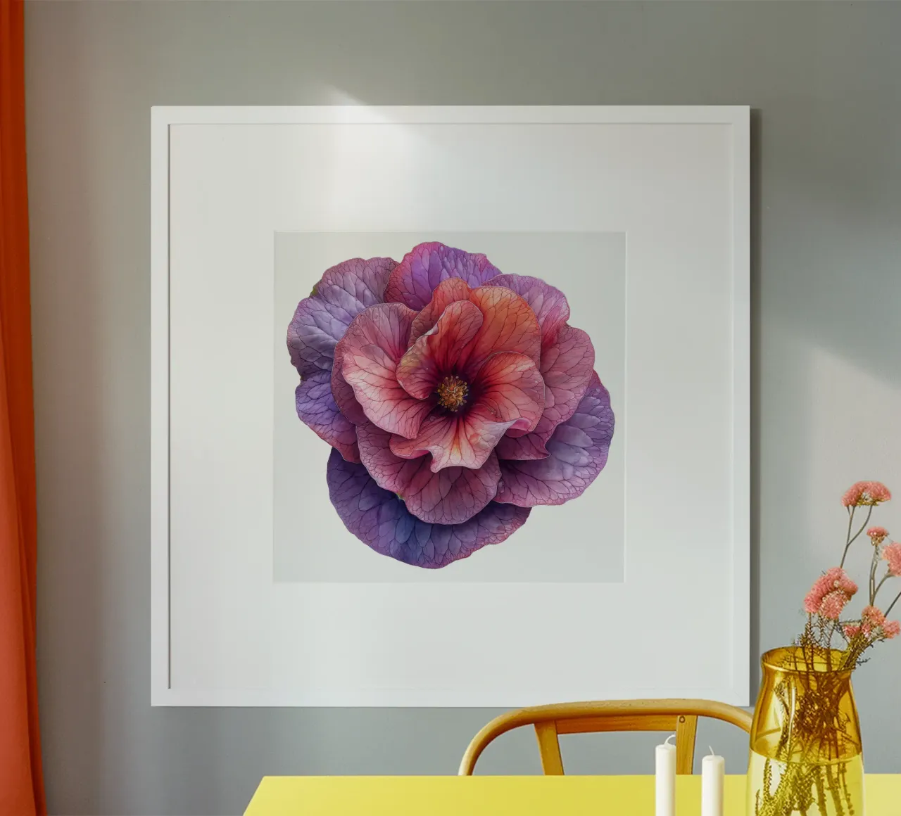 Wachs Begonie Blume Poster von Bold Blooms