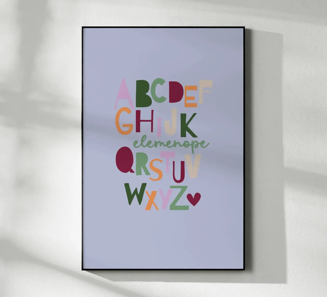 Elemenope - ABC acryl van maramirage