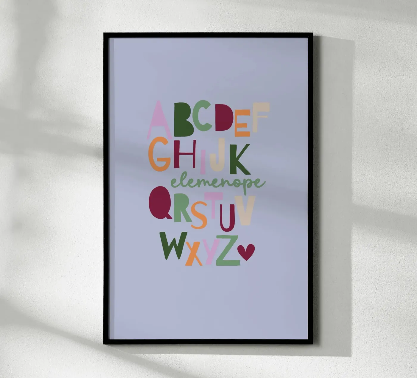 Elemenope - ABC poster van maramirage