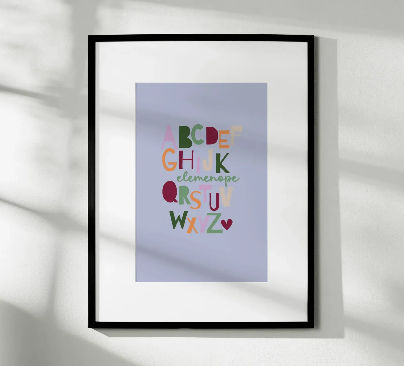 Elemenope - ABC poster van maramirage