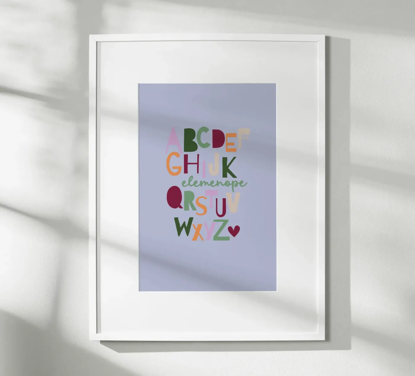 Elemenope - ABC poster van maramirage