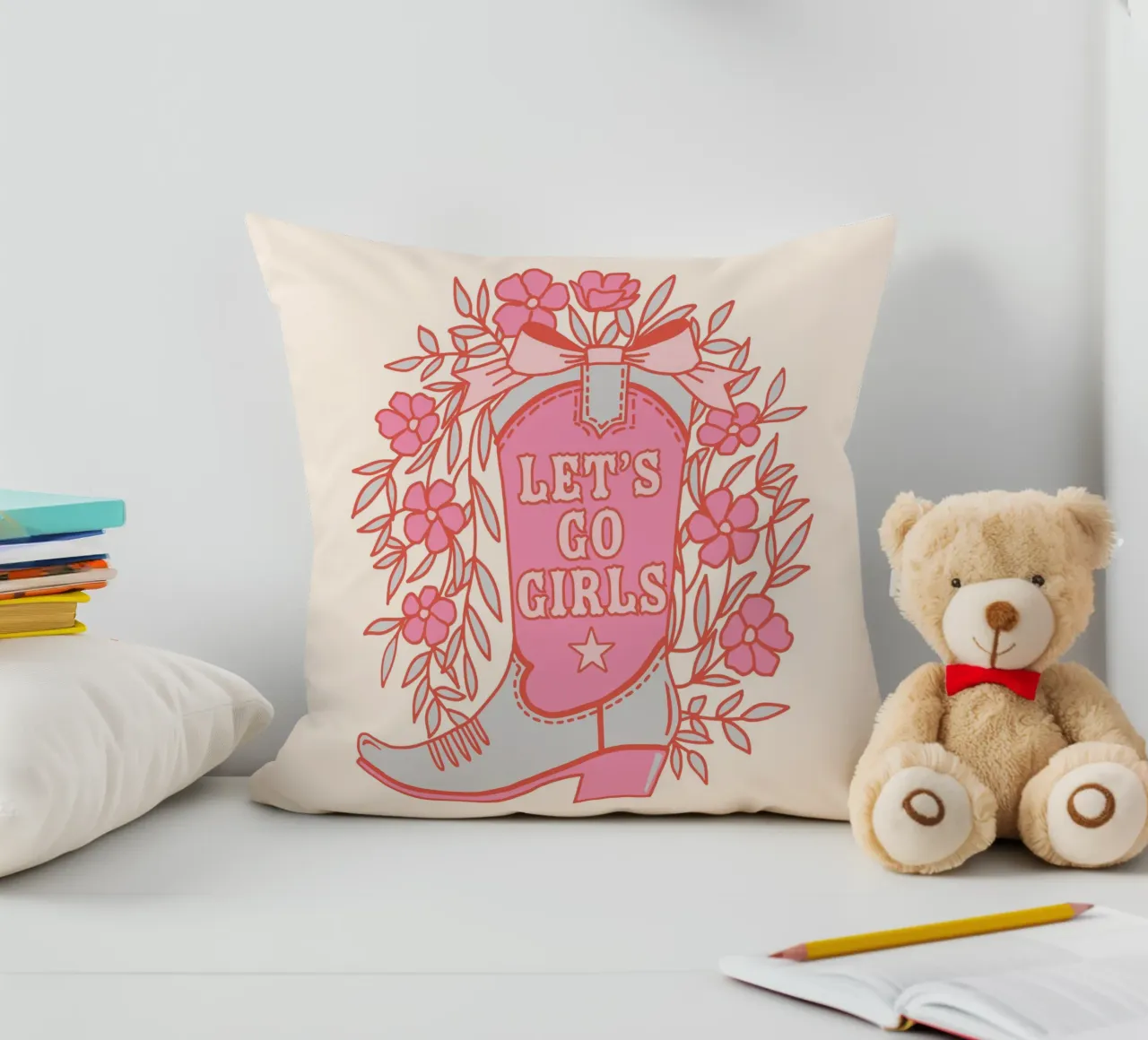 Andiamo ragazze cuscino da cafelab