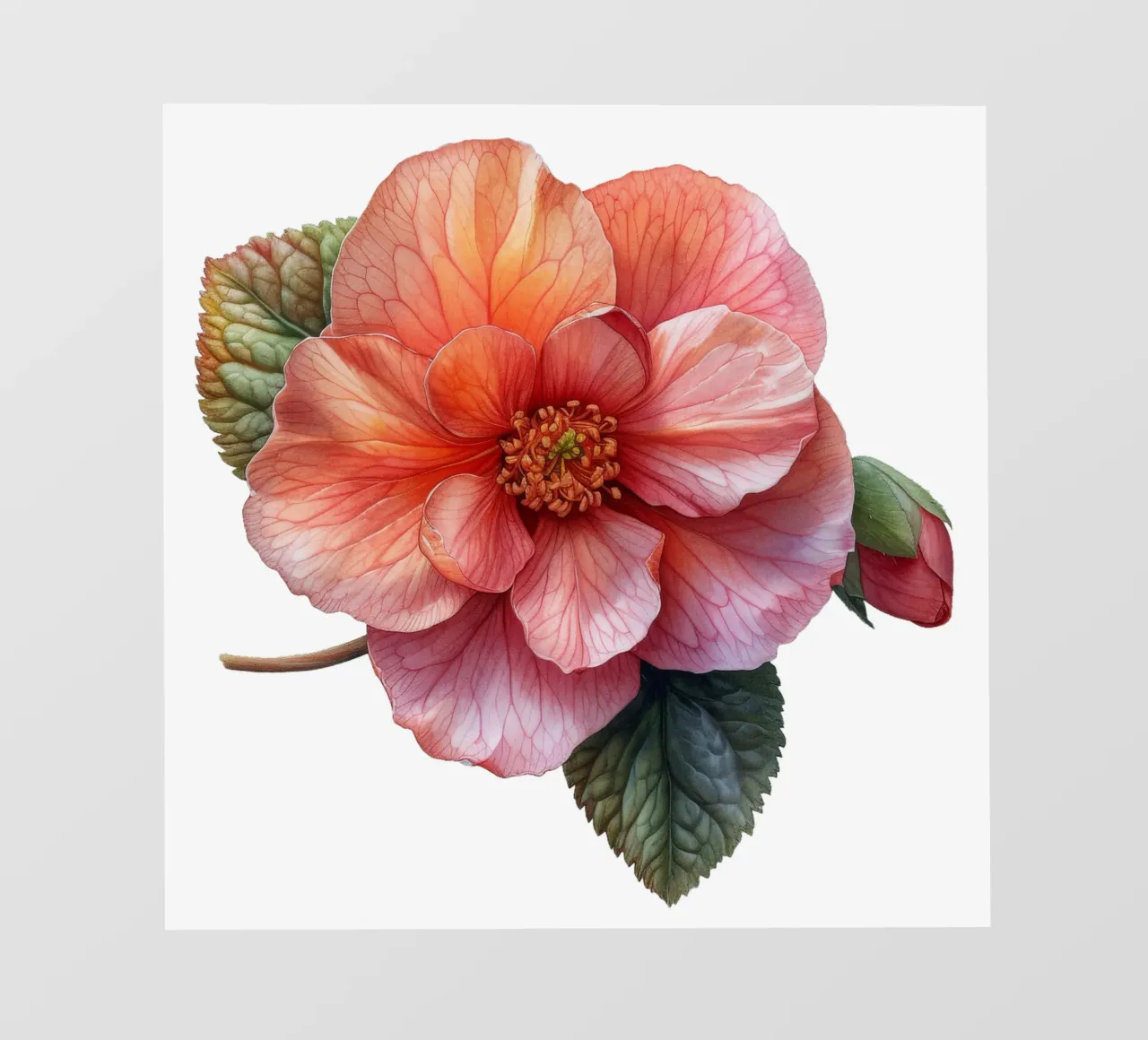 Fiore di Begonia di cera telo in pvc da Bold Blooms