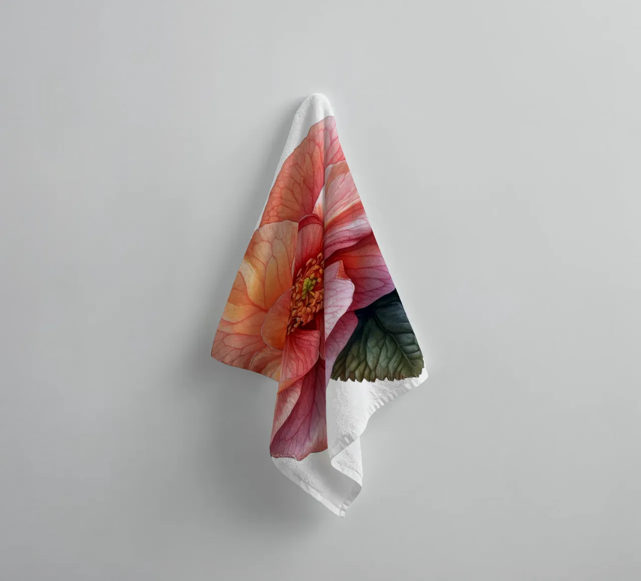 Fleur de bégonia en cire serviette de bain de Bold Blooms