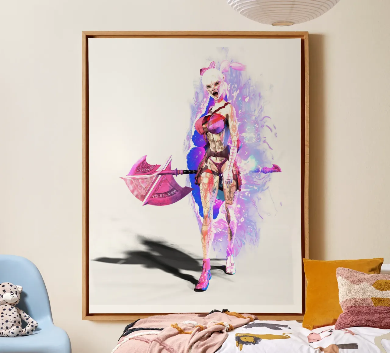 Chaos pop canvas met Baklijst van the-witcher