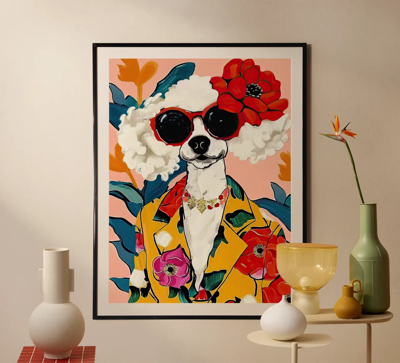 Moda cane poster con telaio in plastica da DaarbyN