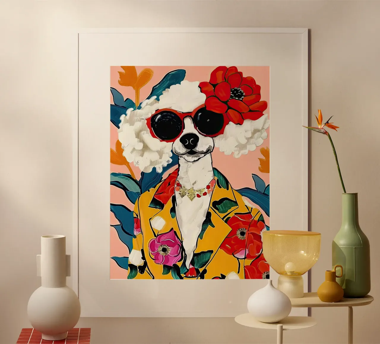 Moda cane poster con telaio in plastica da DaarbyN