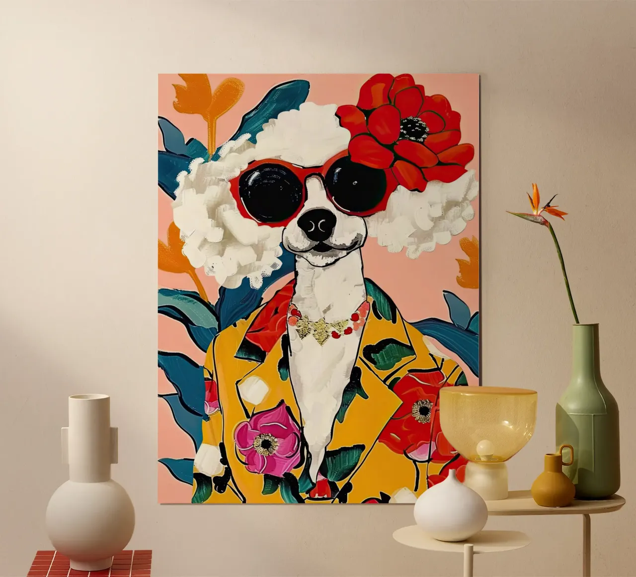 Moda cane poster con telaio in plastica da DaarbyN
