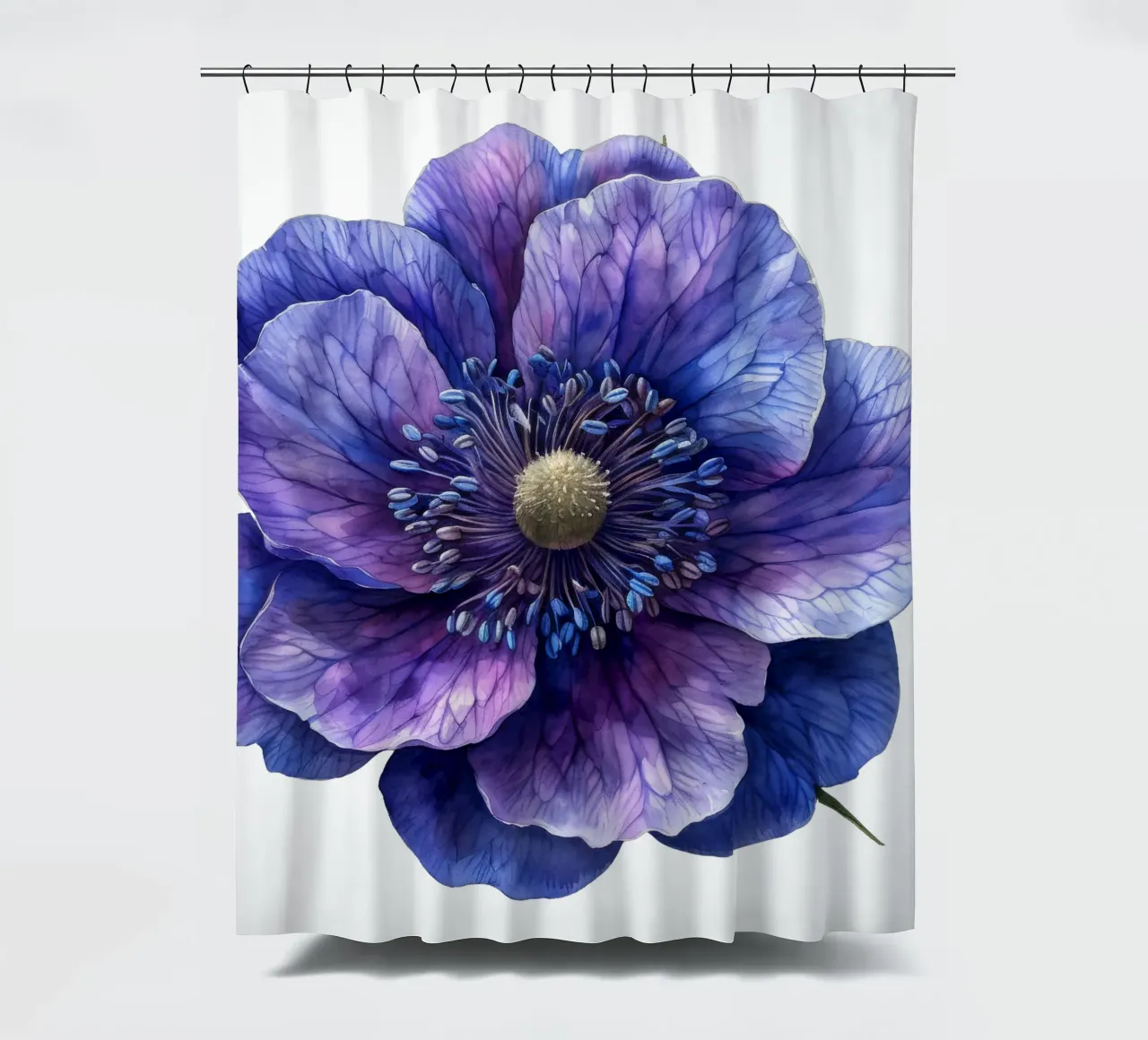Fiore di vento tenda da doccia da Bold Blooms