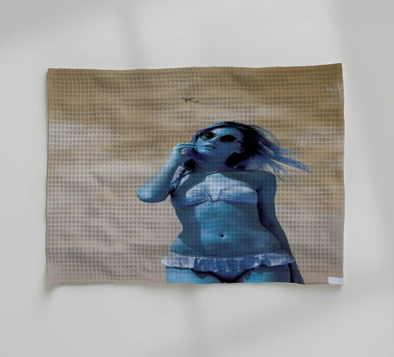 Beach Girl tea towel by Lara Zankoul