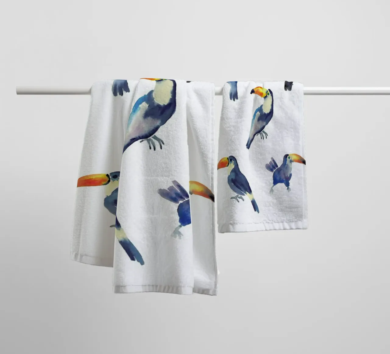 Toucan asciugamano da bagno da Farina Kuklinski