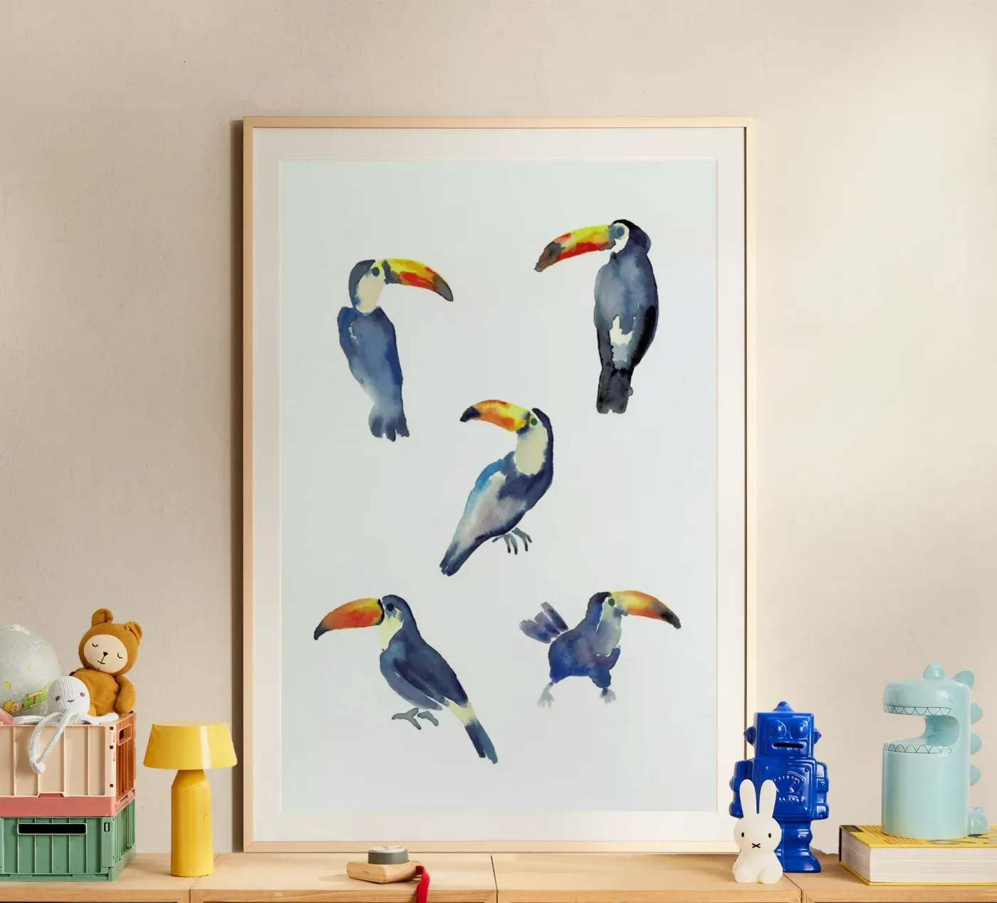 Toucan poster by Farina Kuklinski