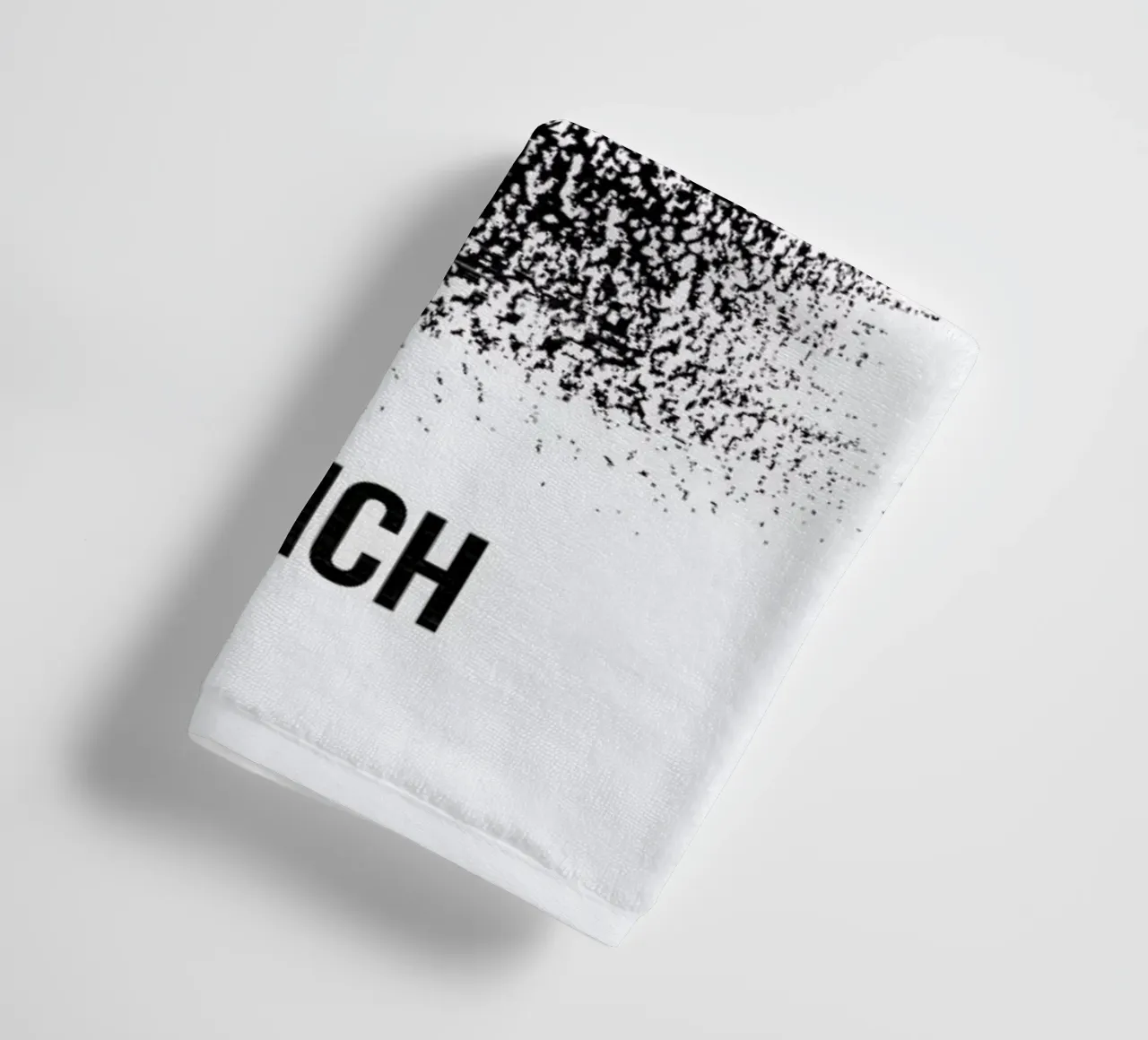 Munich Skyline Brush Stroke asciugamano da bagno da Naxart