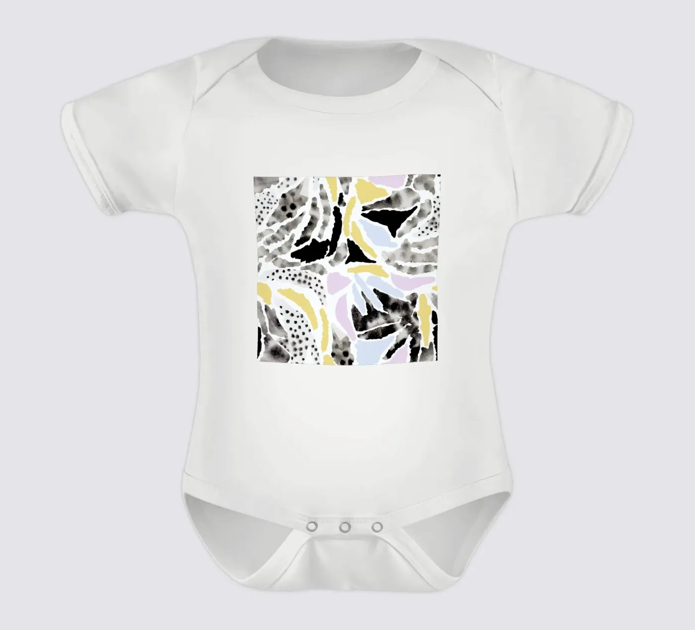 Pattern Pieces short-sleeve baby romper by Farina Kuklinski