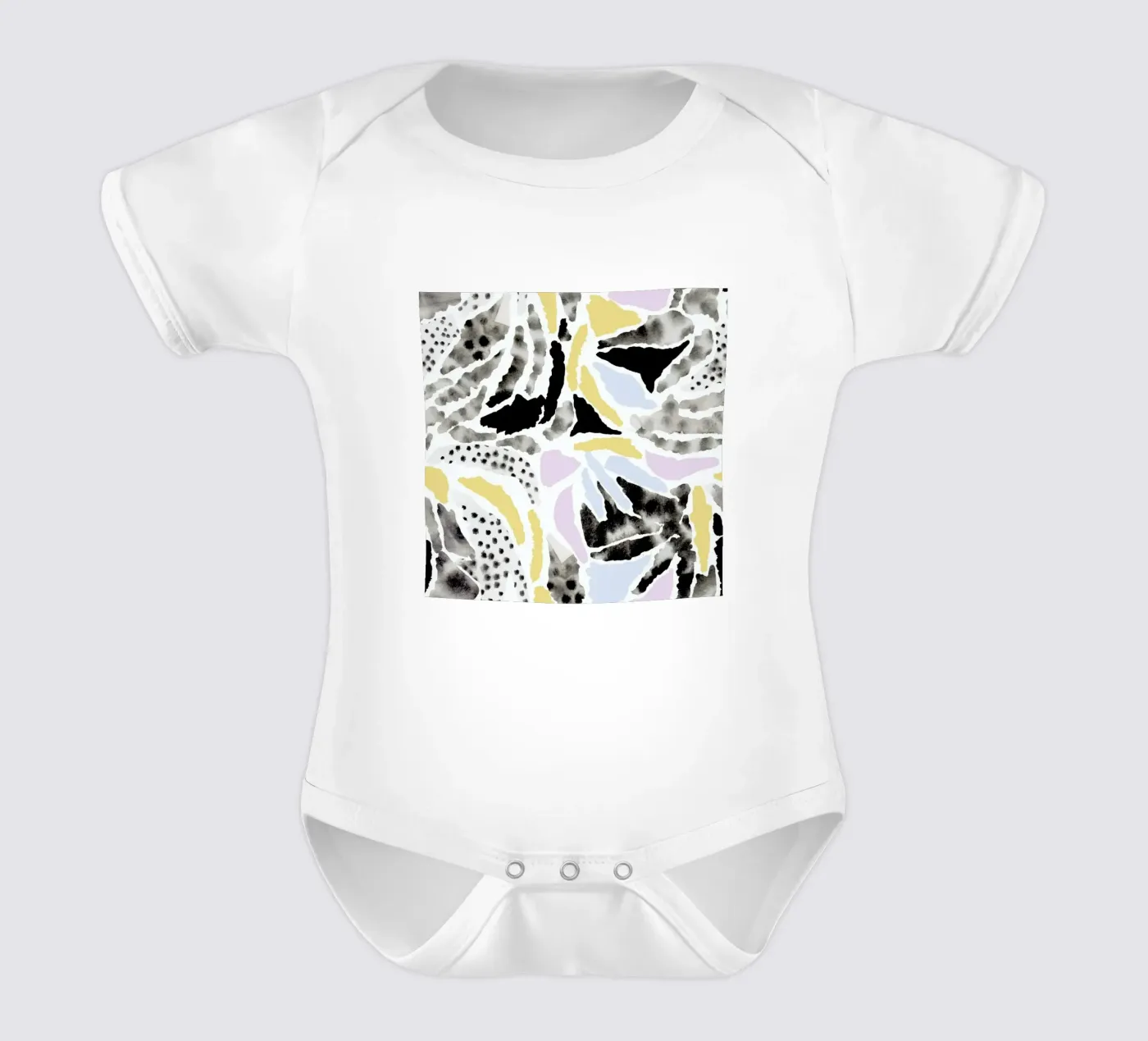 Pattern Pieces short-sleeve baby romper by Farina Kuklinski