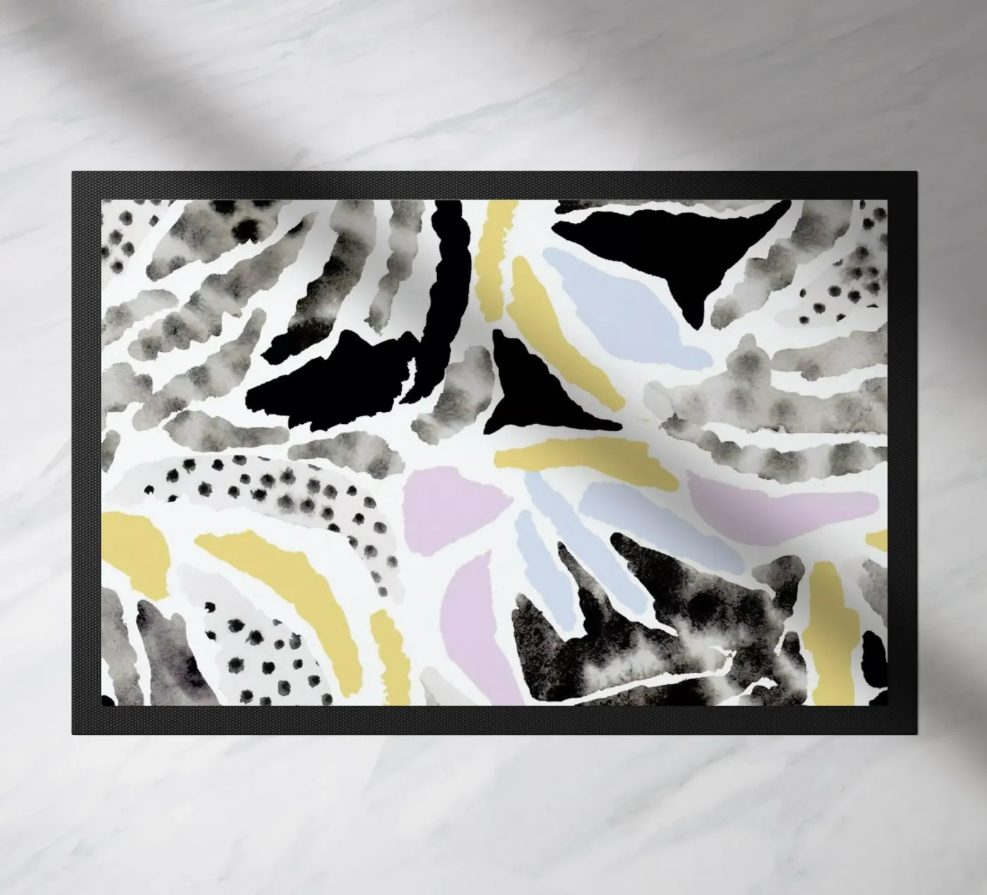 Pattern Pieces doormat by Farina Kuklinski